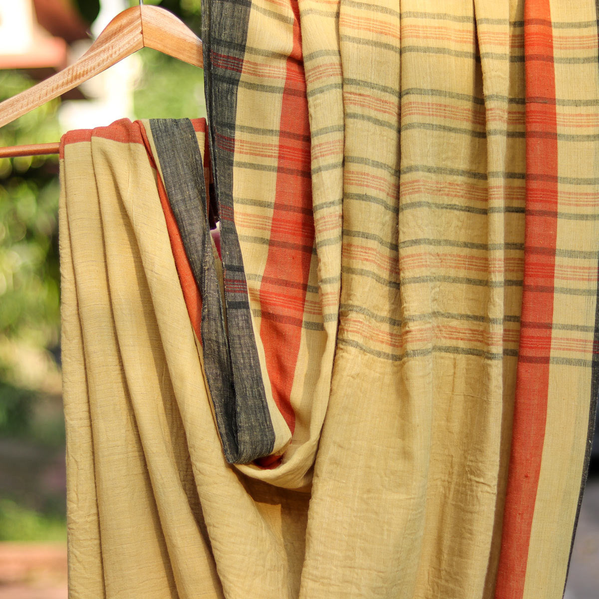 Natural Dye Yellow Saree- ন্যাচারাল ডাই