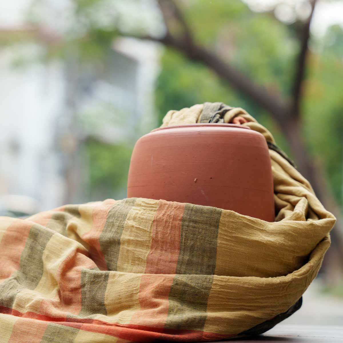 Natural Dye Yellow Saree- ন্যাচারাল ডাই