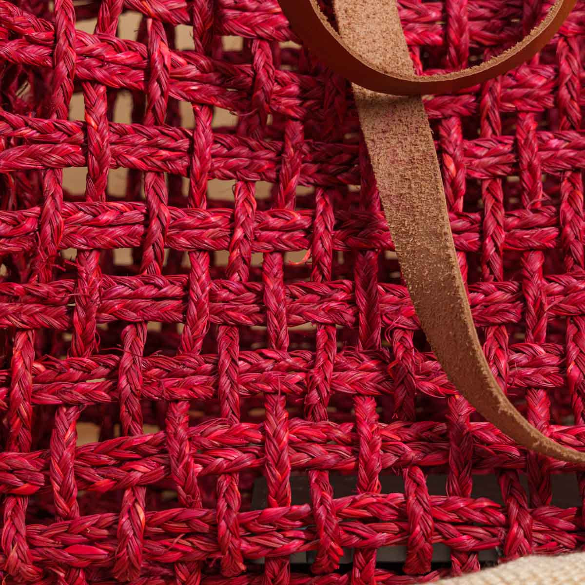 Sabai Grass Red Tote Bag
