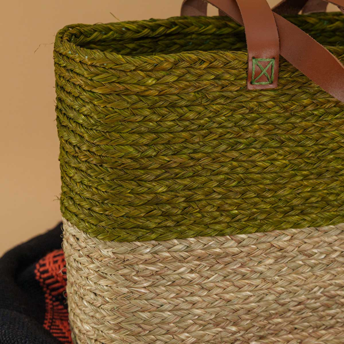 Sabai Grass Woven Green Tote