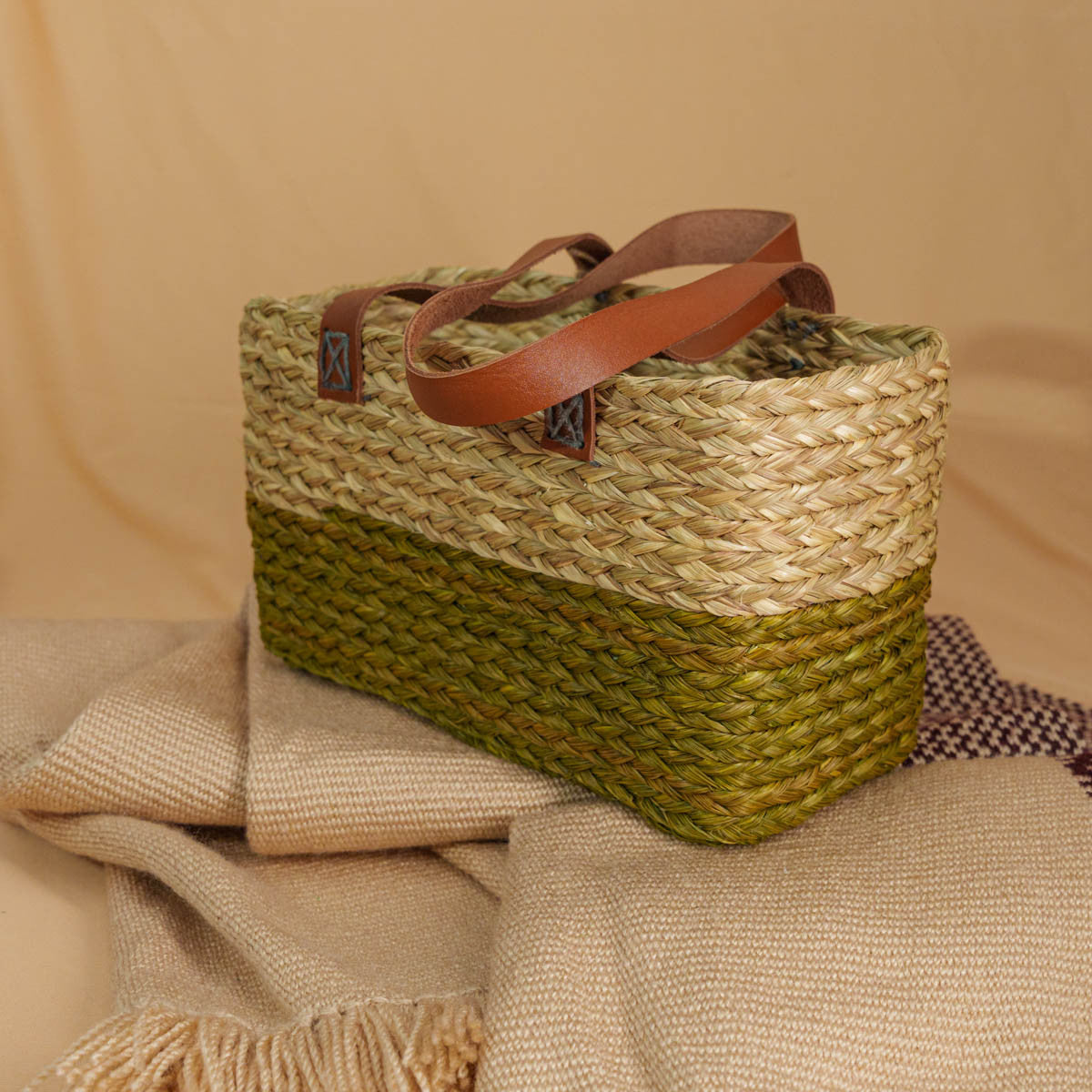 Sabai Green Woven Mini Bag