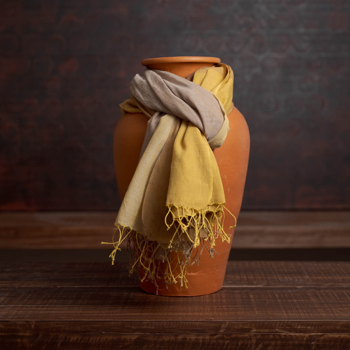 Handwoven Mustard Stole