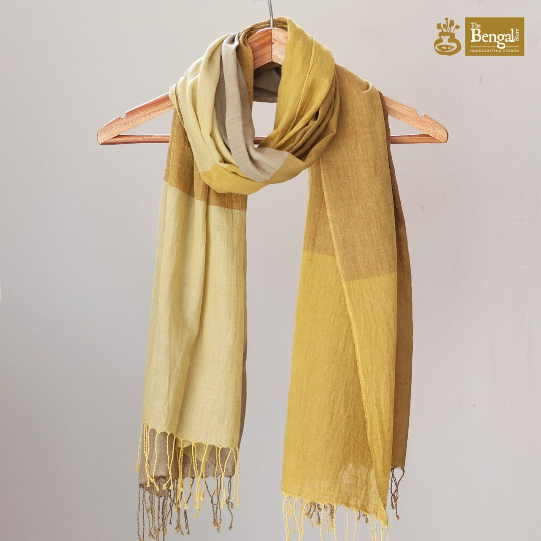 Handwoven Mustard Stole