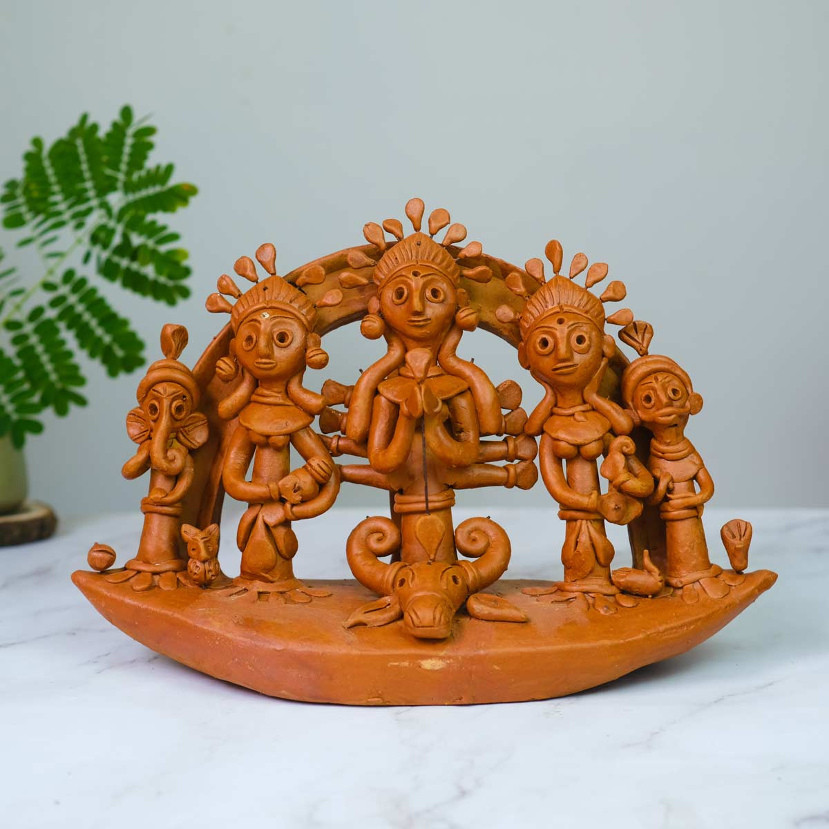 Ek-chala Terracotta Durga