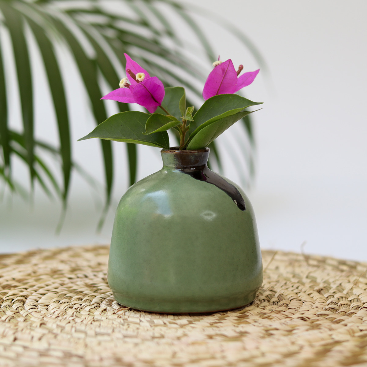 Ceramic Small Vase (Green)