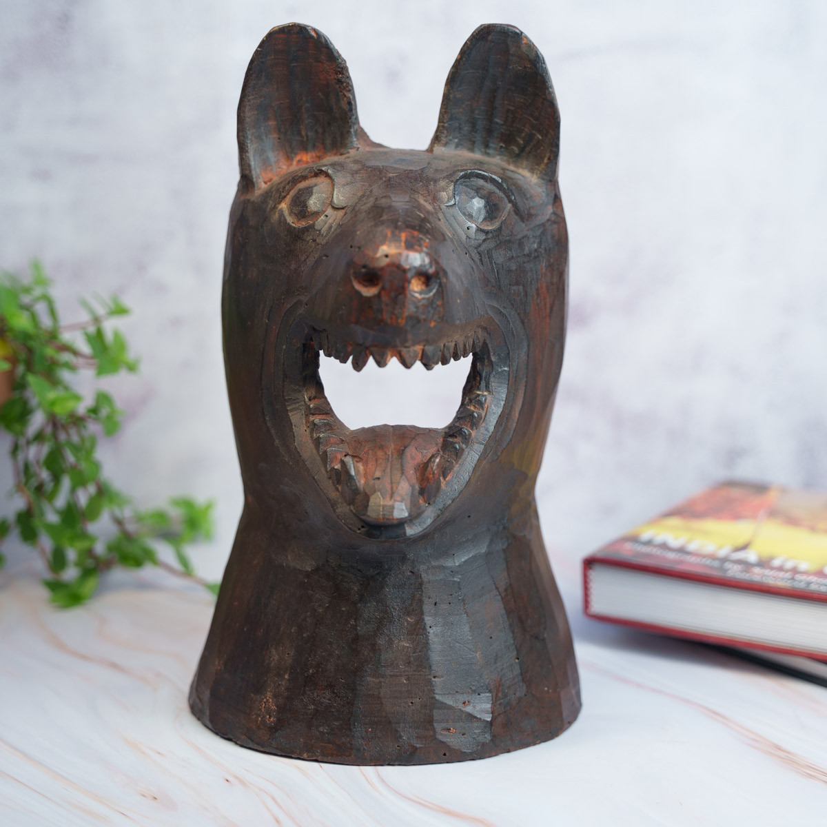 Wooden Wolf Mask (BlacK)