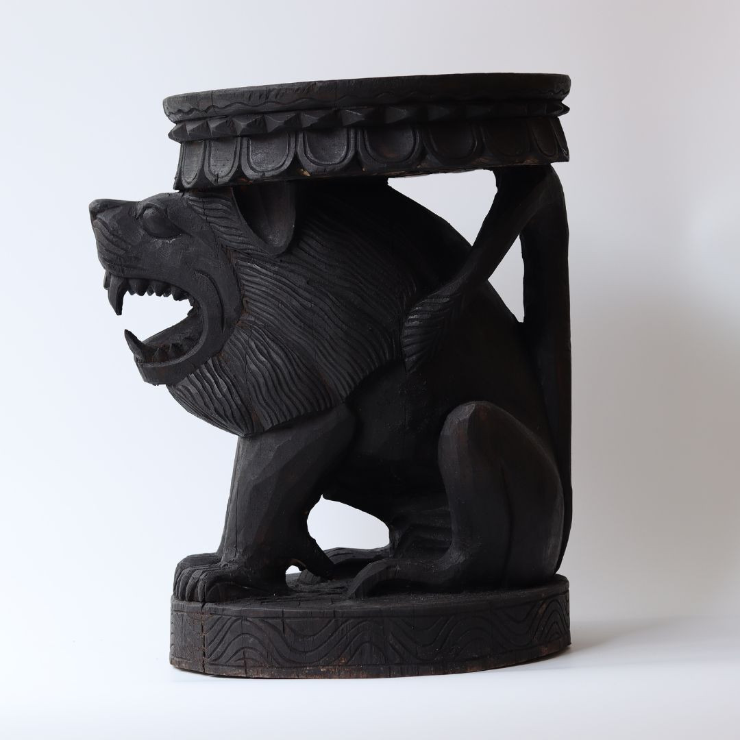 Wooden Lion Table Top