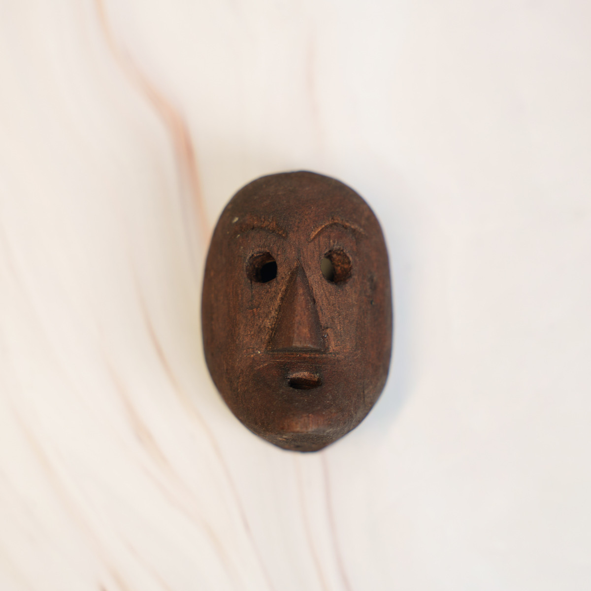 Wooden Small Mask (Black)