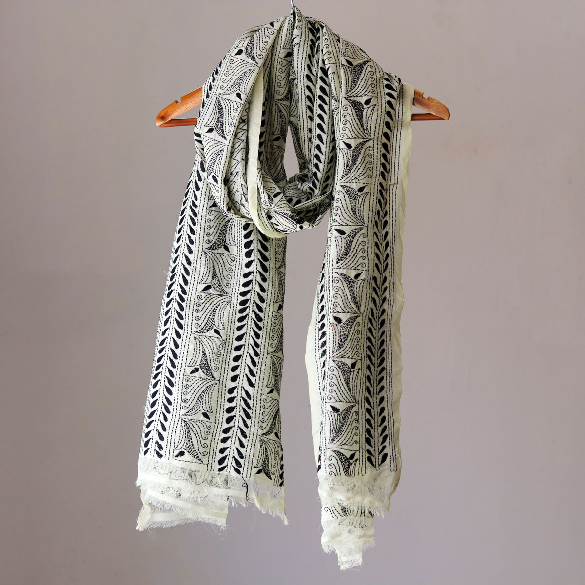 Kantha Stitch Stole