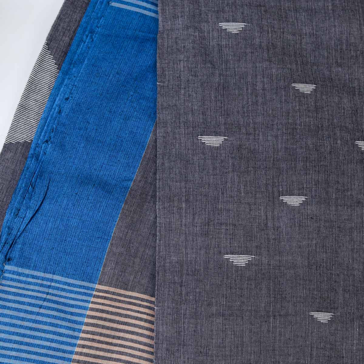 Cotton Jamdani Black & Blue