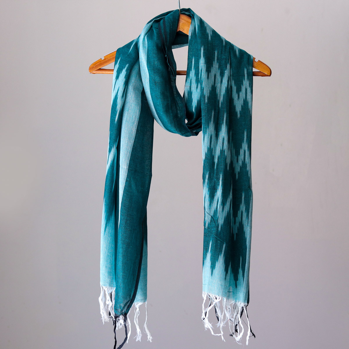 Pure Cotton Turquoise Stole