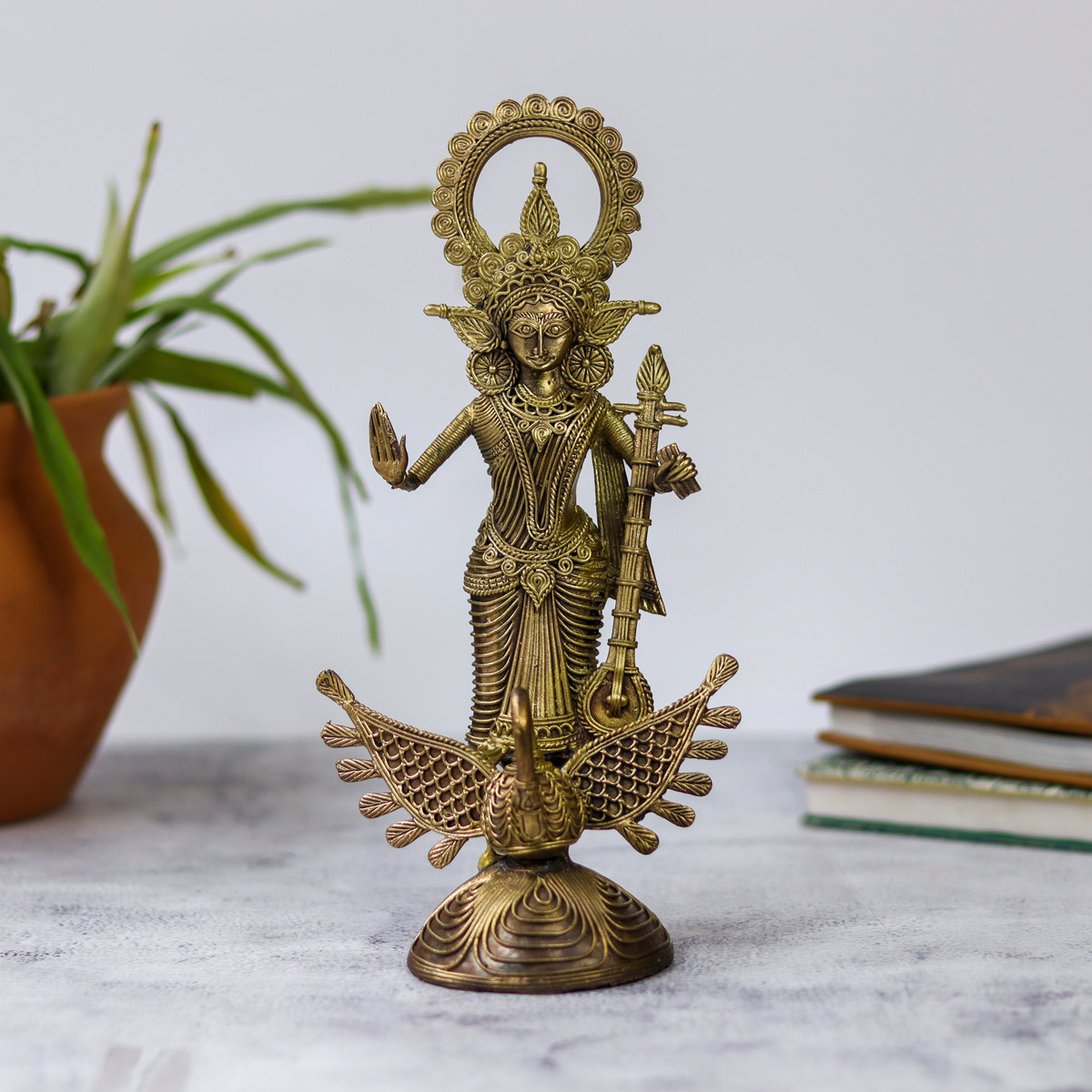 Dokra Goddess Saraswati