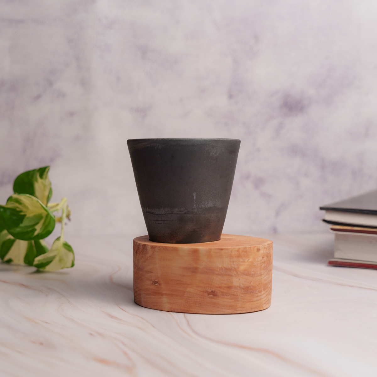Ash Conical Coffee Mug with Base